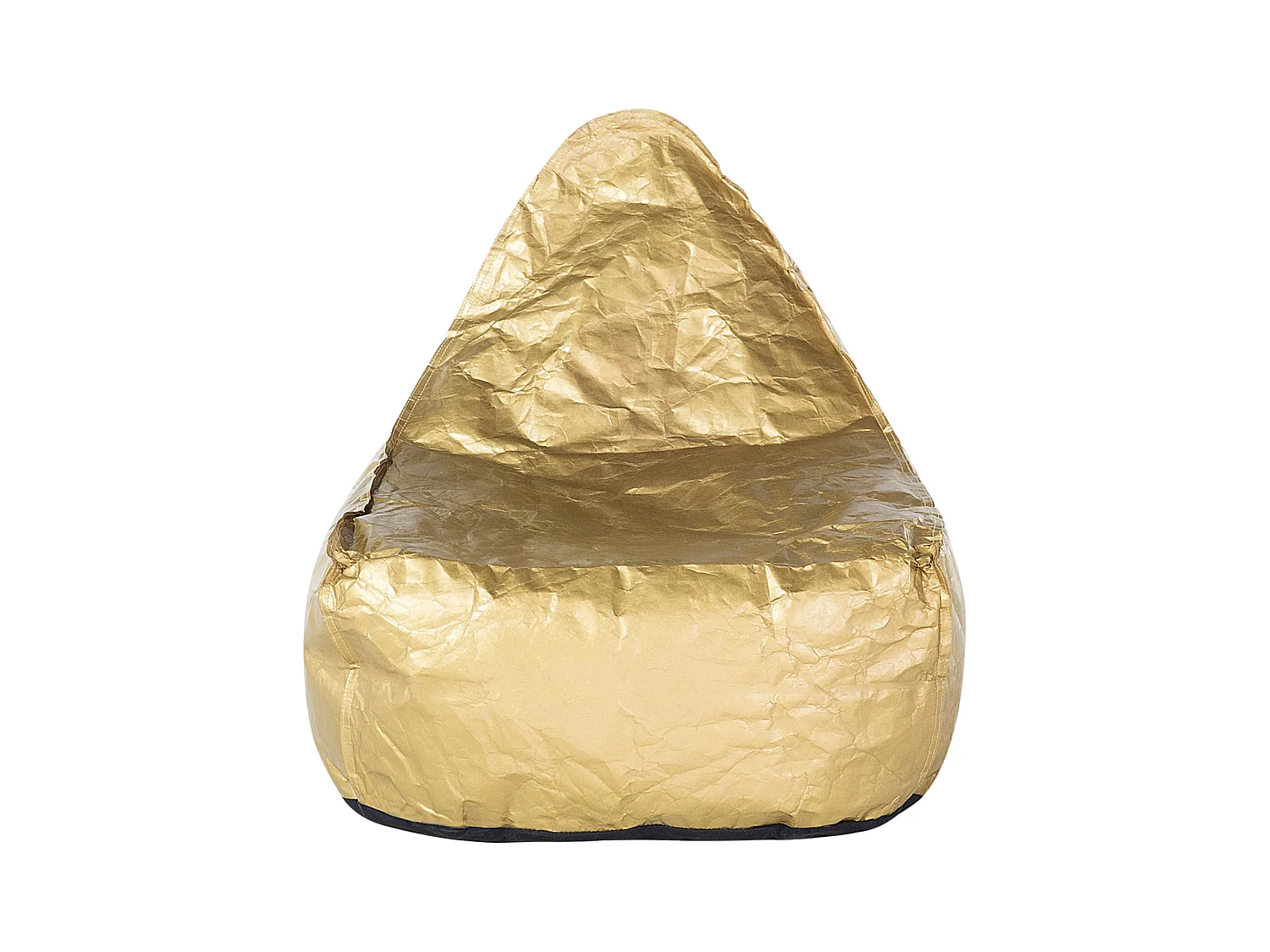 Trendy Sitzsack mit EPS Kugeln Folien-Optik Kunststoff gold Drop