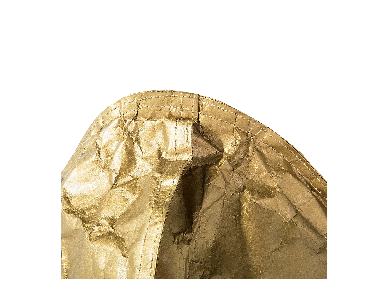 Trendy Sitzsack mit EPS Kugeln Folien-Optik Kunststoff gold Drop