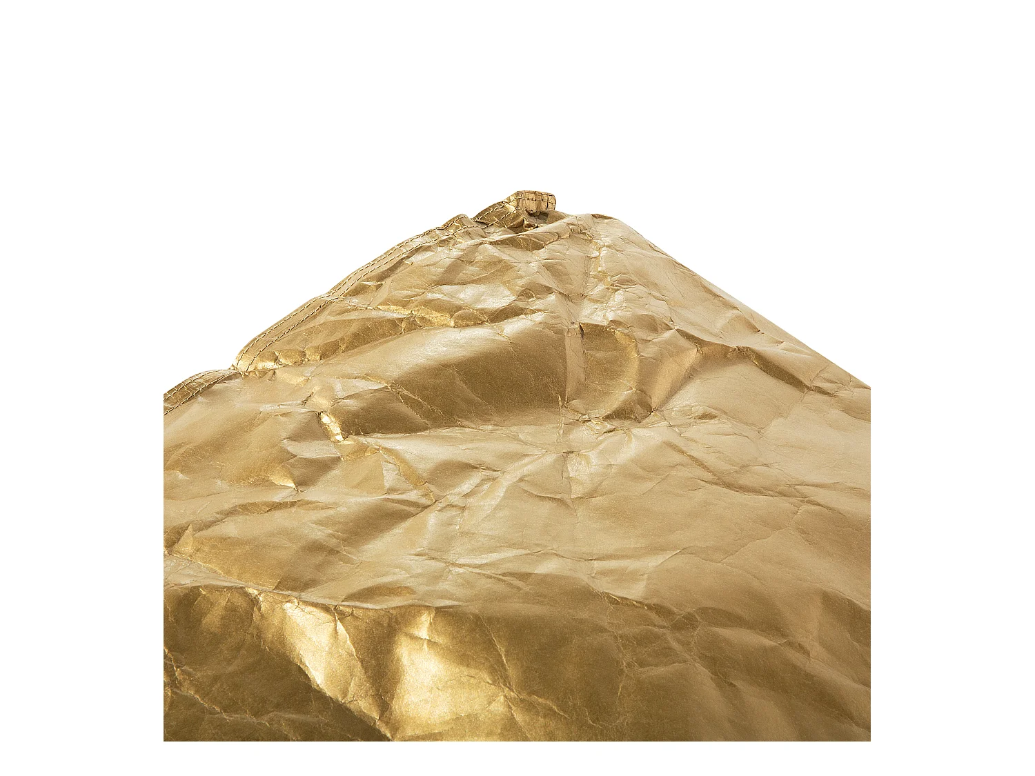 Trendy Sitzsack mit EPS Kugeln Folien-Optik Kunststoff gold Drop