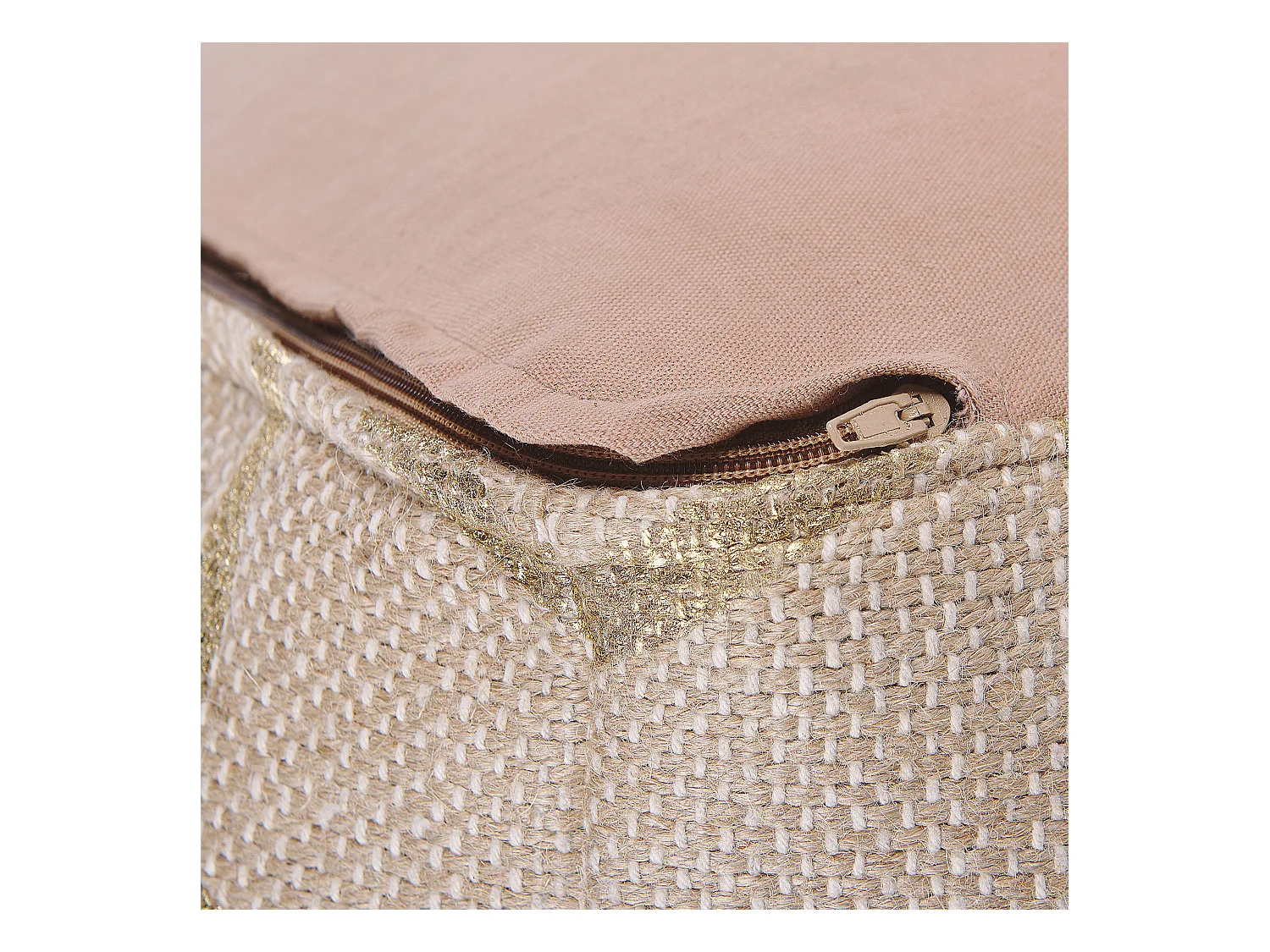 Pufe MAMALA Creme 67 cm 67 cm 43 cm