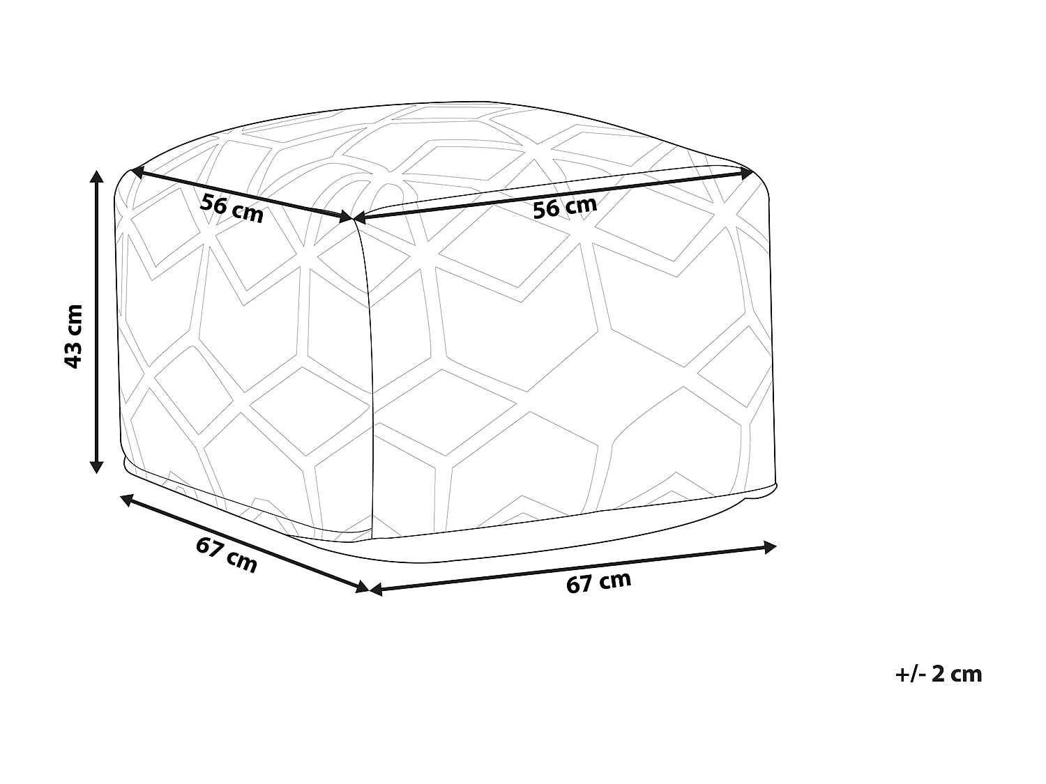 Pouf MAMALA Jute Beige