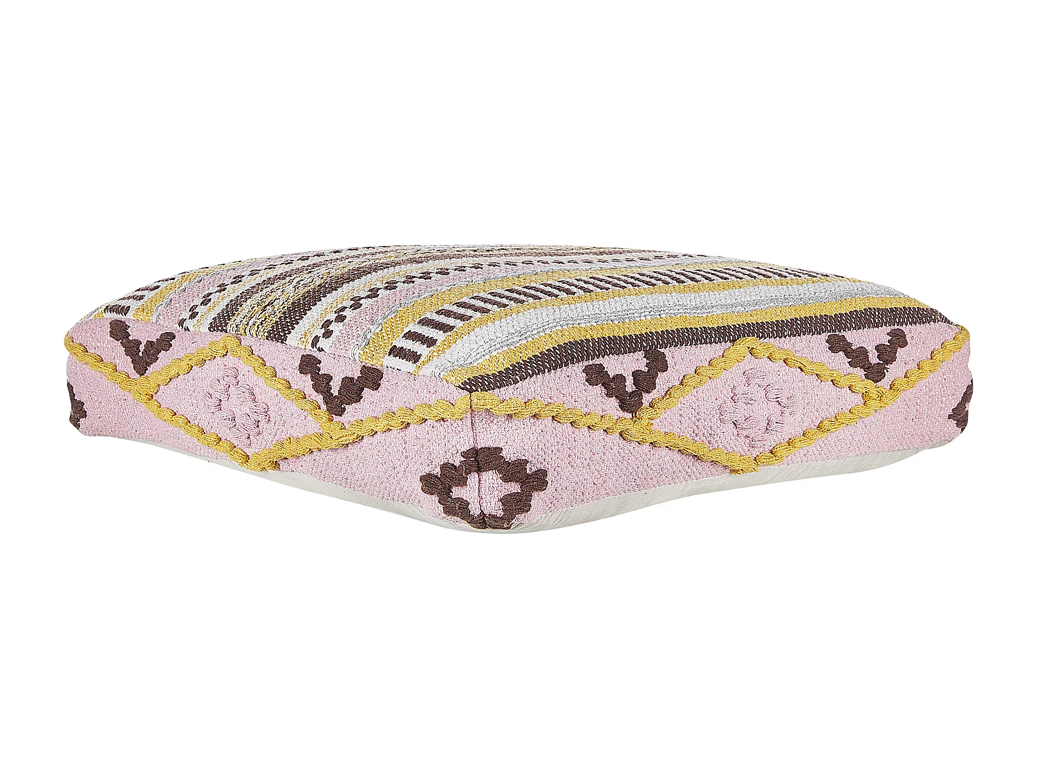 Poef MAPLE Katoen Multicolor 60 cm 60 cm 12 cm