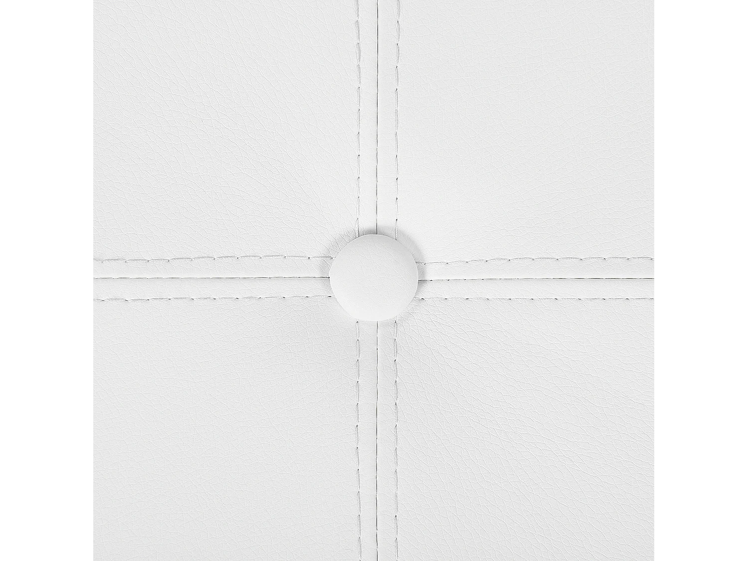 Puf ze schowkiem MARYLAND Ekoskóra Biały 38 cm 38 cm 40 cm