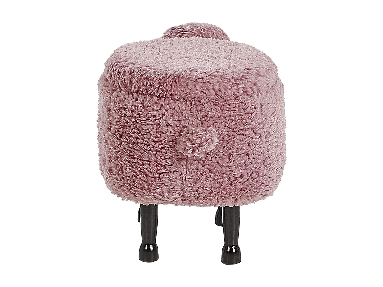Tabouret de rangement animal SHEEP Tissu Rose Mouton