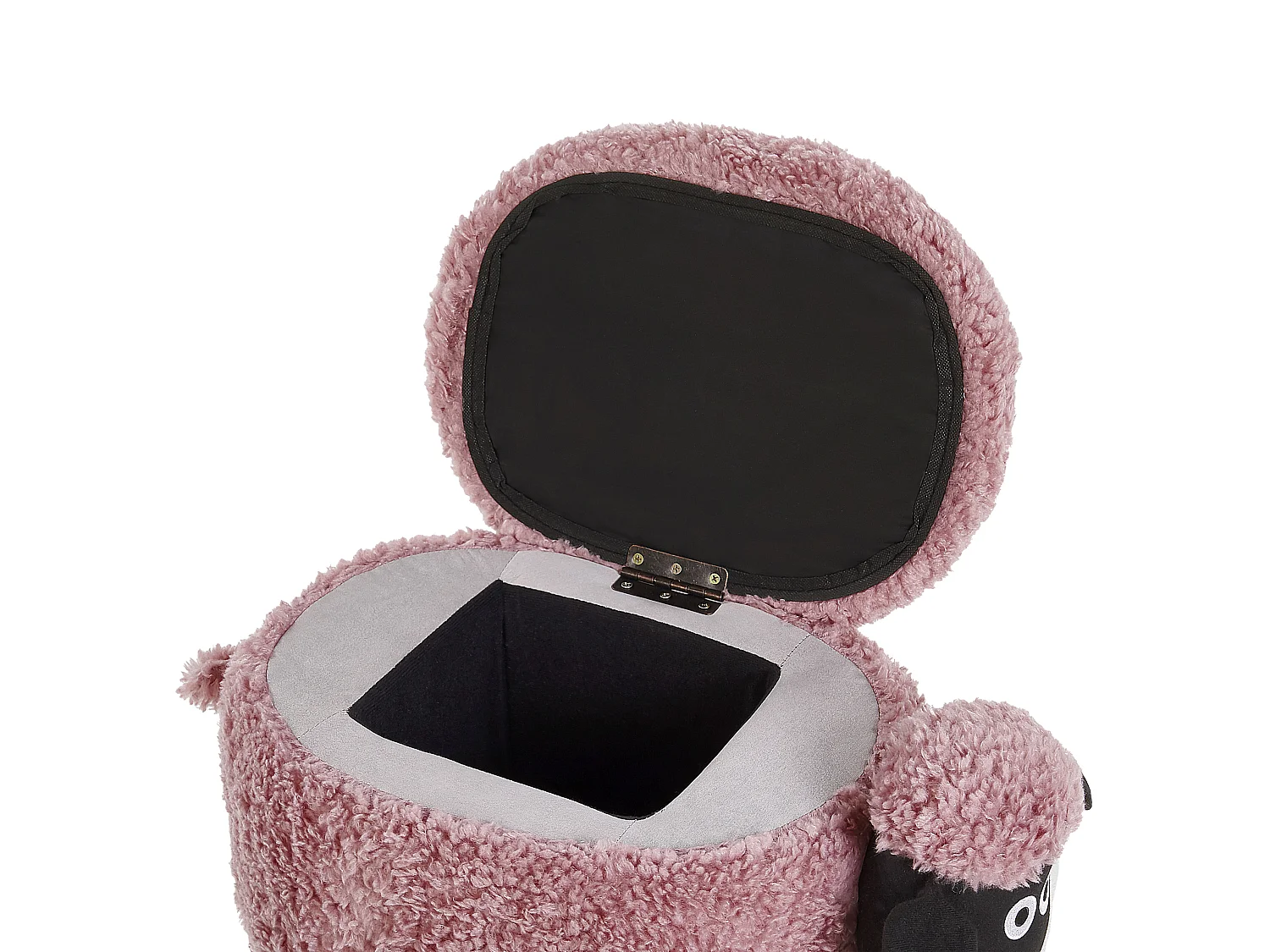 Tabouret de rangement animal SHEEP Tissu Rose Mouton