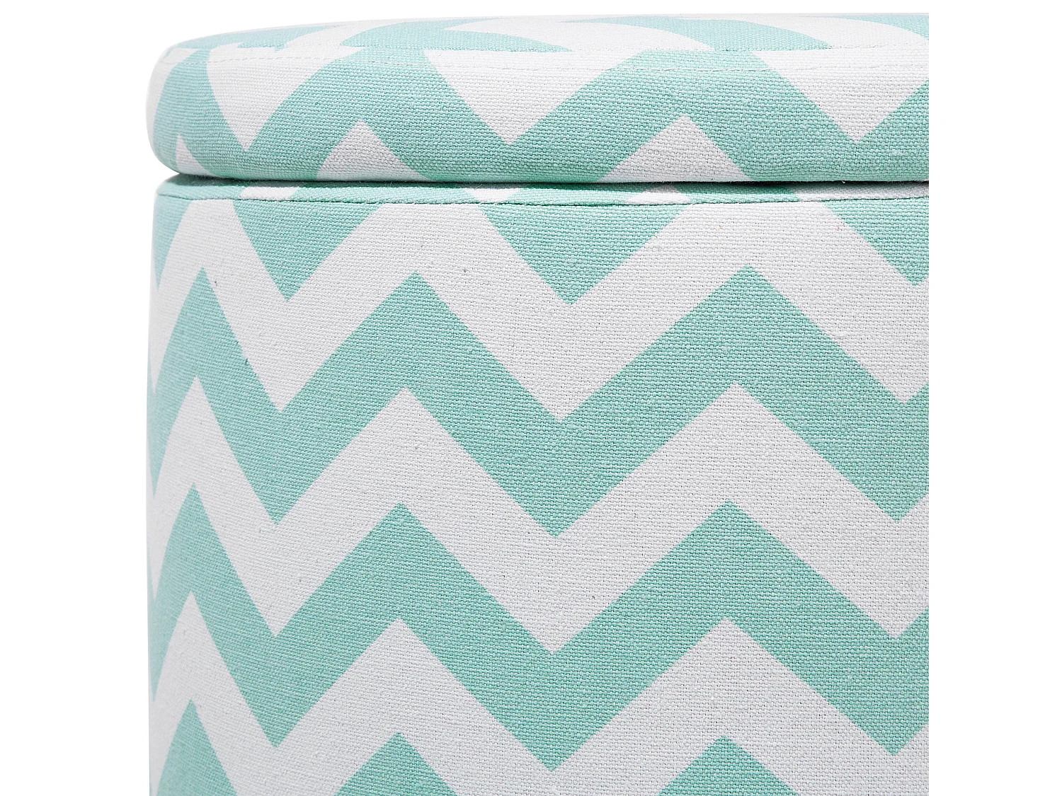 Pouf de rangement TUNICA Coton Vert menthe