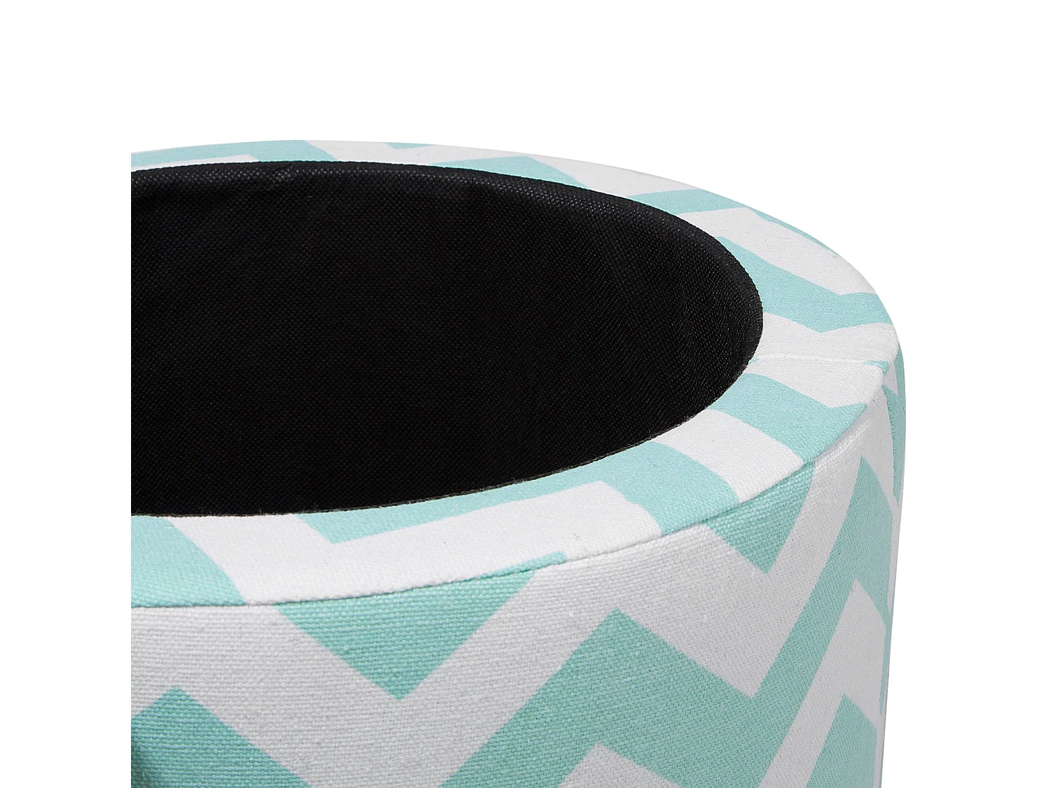 Pouf de rangement TUNICA Coton Vert menthe
