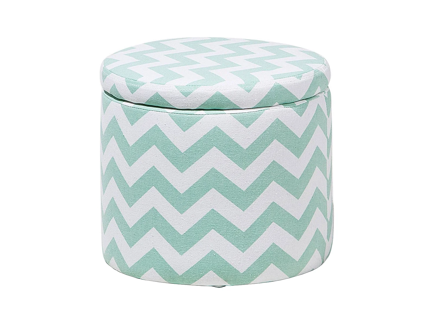 Pouf de rangement TUNICA Coton Vert menthe