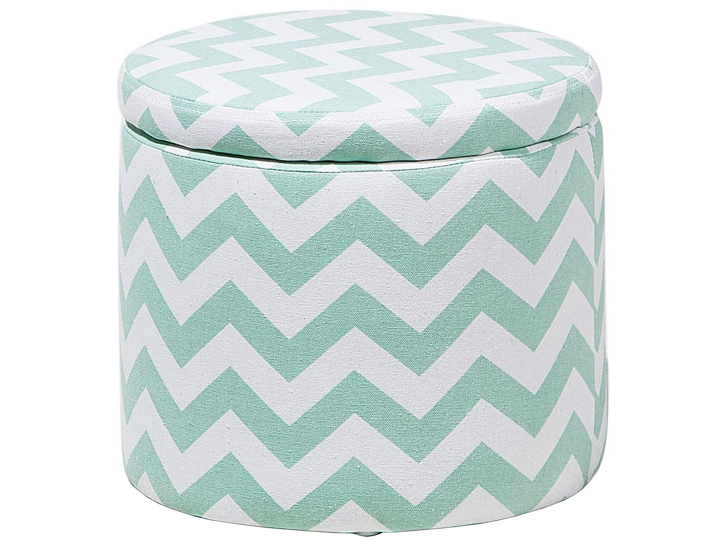 Pouf contenitore TUNICA Cotone Verde menta 35 cm 35 cm 30 cm