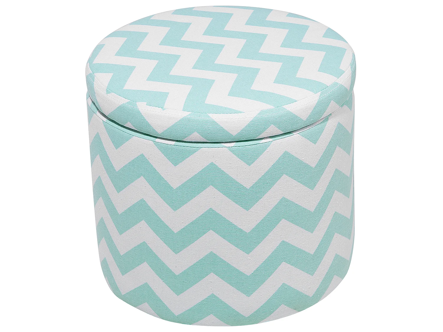 Pouf contenitore TUNICA Cotone Verde menta 35 cm 35 cm 30 cm