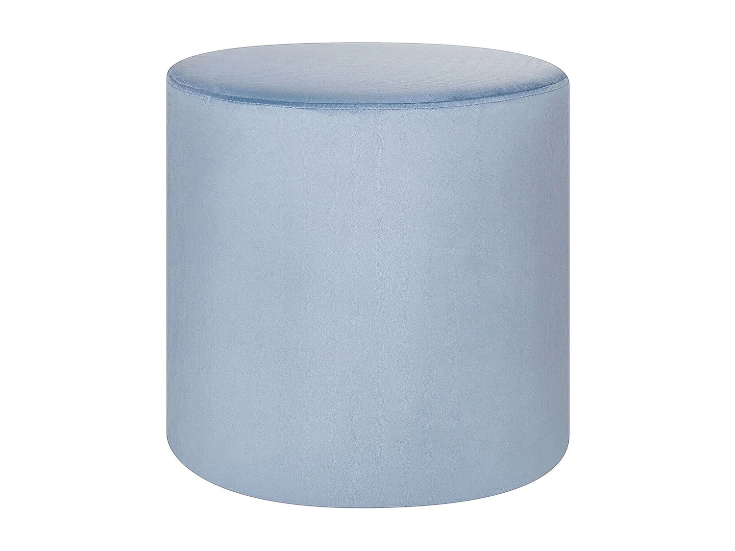 Poef LOVETT Fluweel Lichtblauw 47 cm 47 cm 46 cm