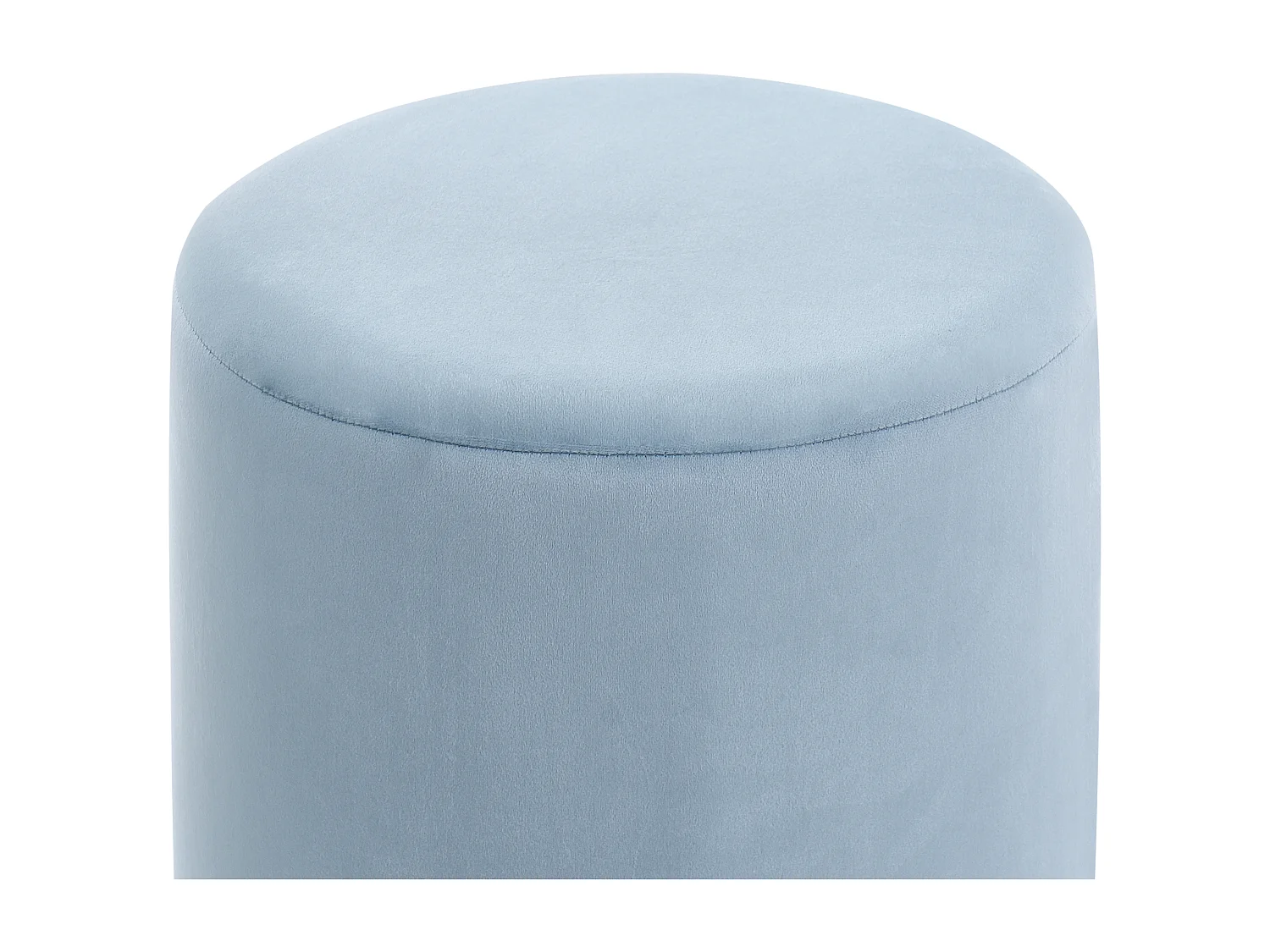 Poef LOVETT Fluweel Lichtblauw 47 cm 47 cm 46 cm