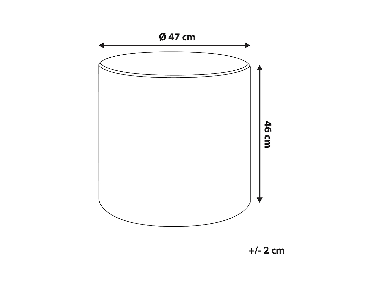 Pouf LOVETT Velours Bleu clair