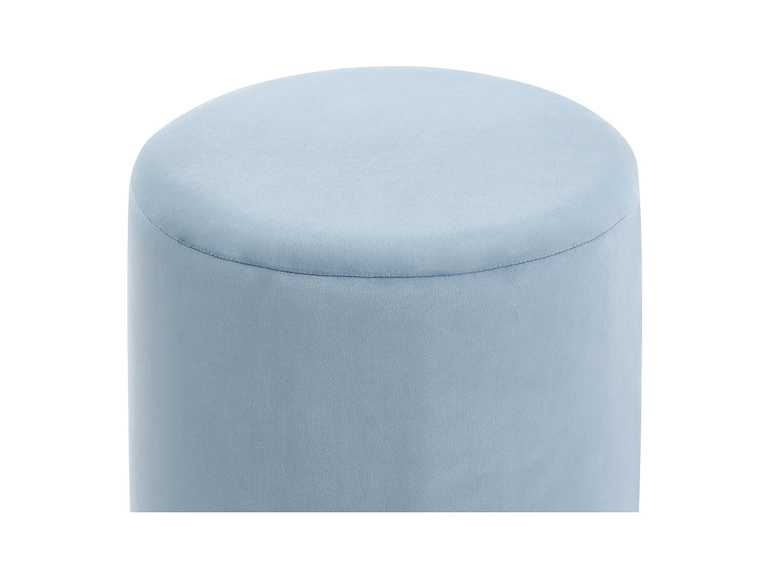 Pouf LOVETT Velours Bleu clair