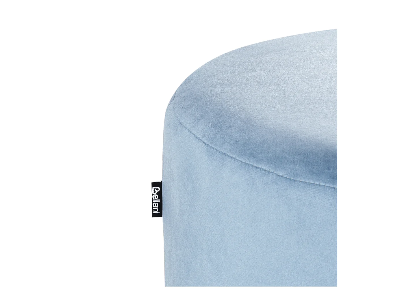 Pouf LOVETT Velours Bleu clair