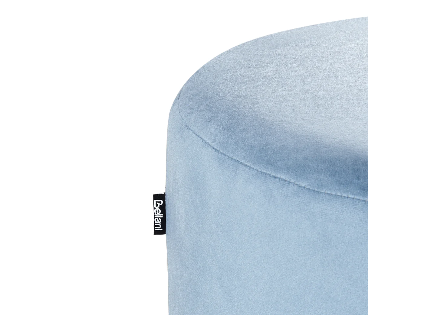 Pouf LOVETT Velours Bleu clair