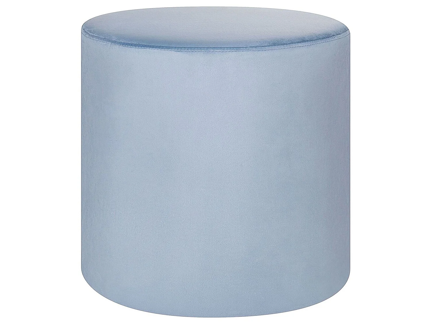 Pouf LOVETT Velours Bleu clair 47 cm 47 cm 46 cm