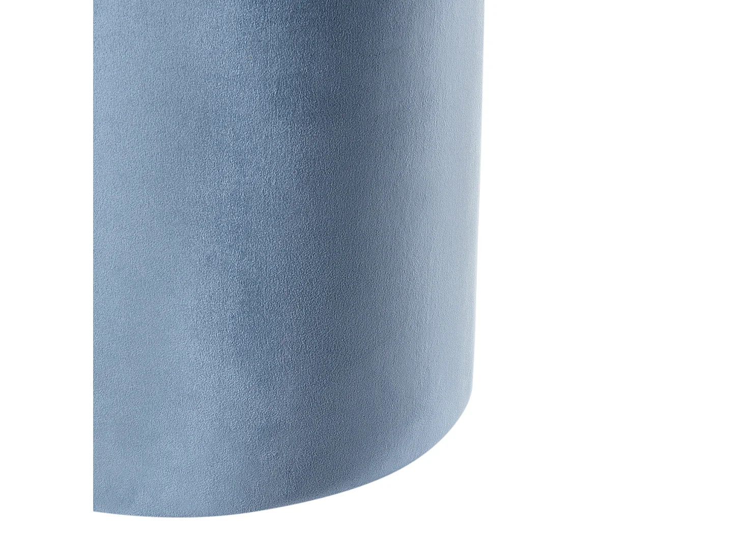 Pouf LOVETT Velours Bleu clair 47 cm 47 cm 46 cm