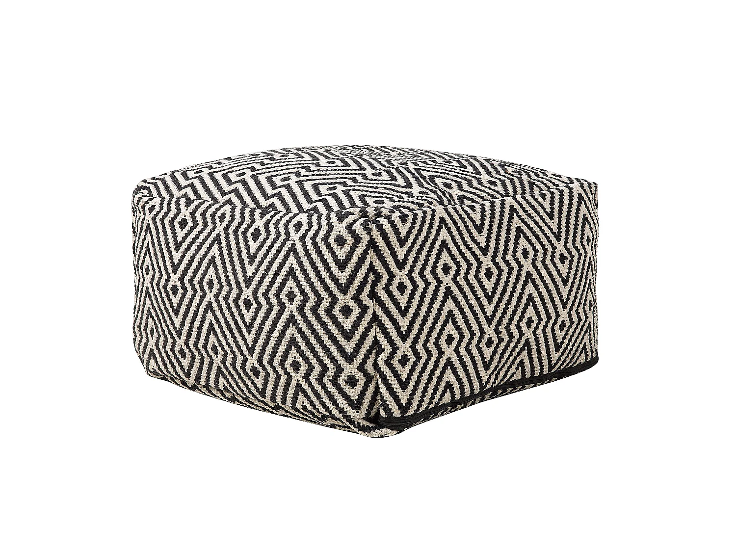 Pouf MUKKI Coton Noir/blanc