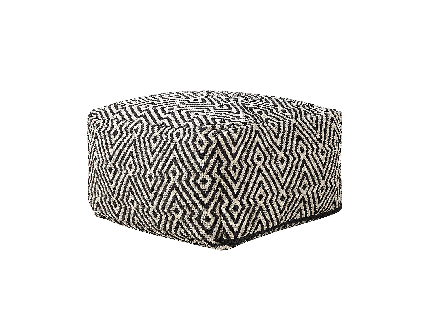 Pouf MUKKI Coton Noir/blanc