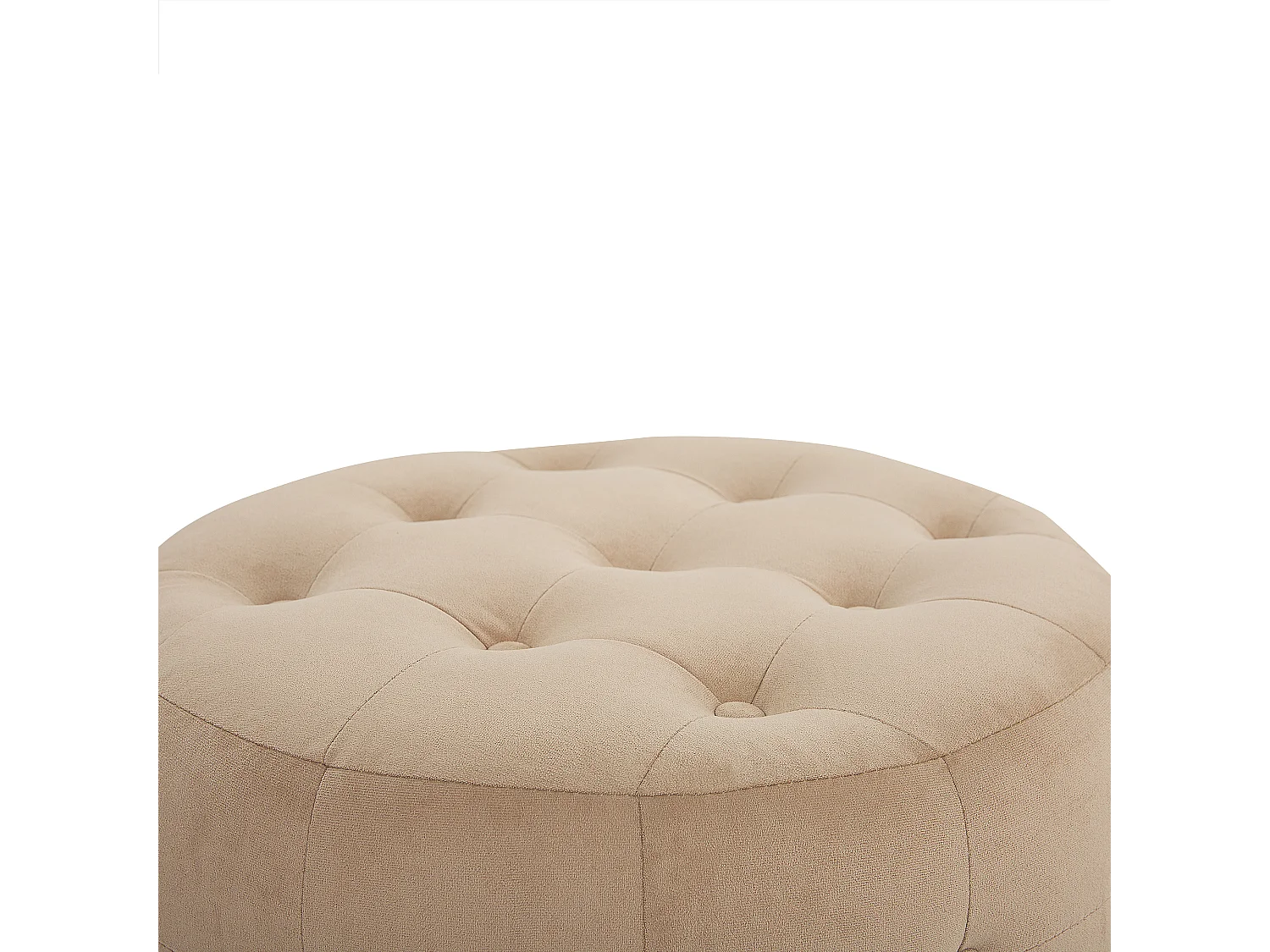 Pouf TAMPA Velours Beige sable