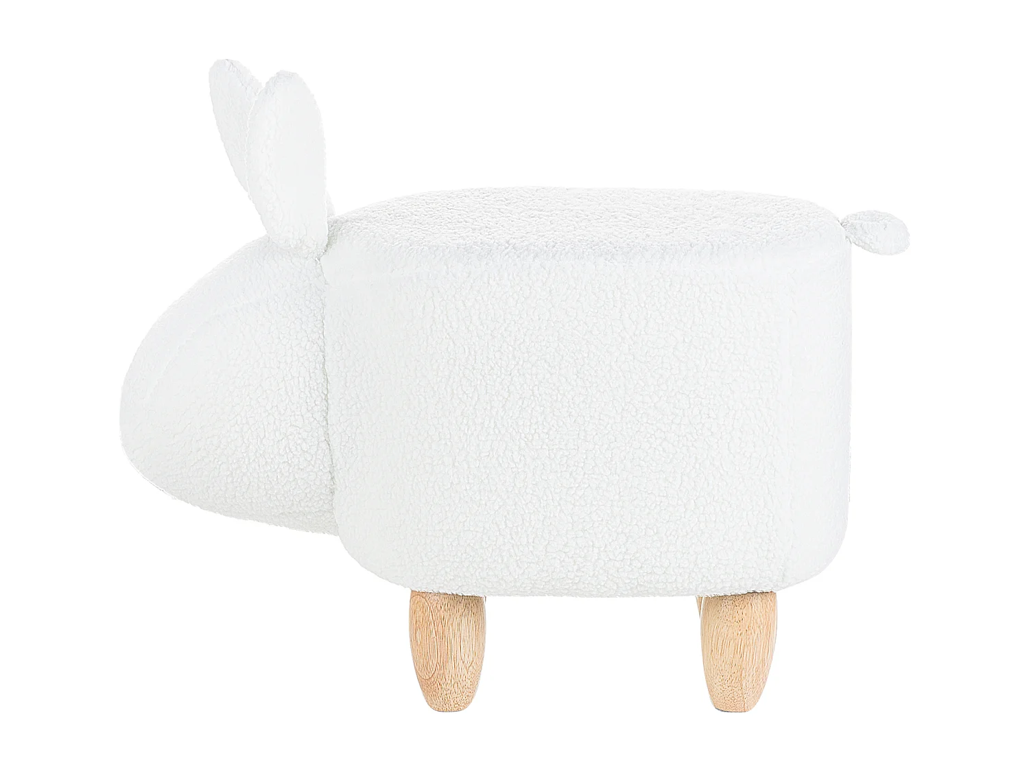 Dierenpoef BUNNY Stof Gebroken wit