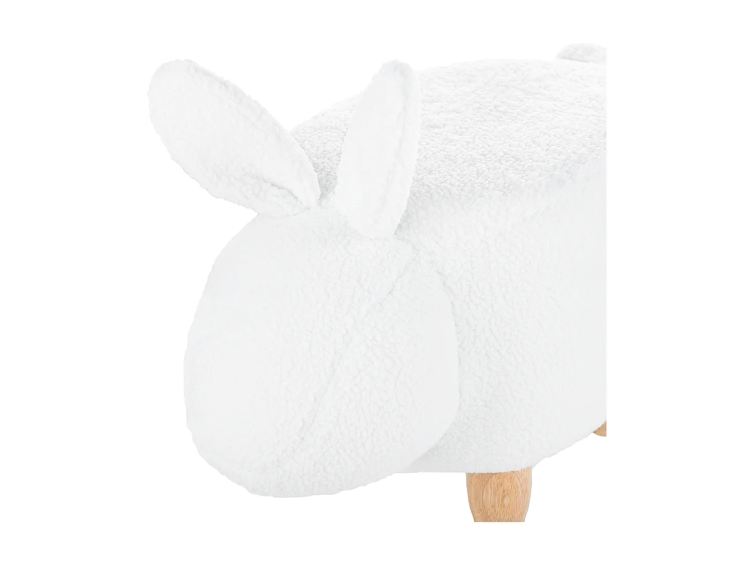 Dierenpoef BUNNY Stof Gebroken wit