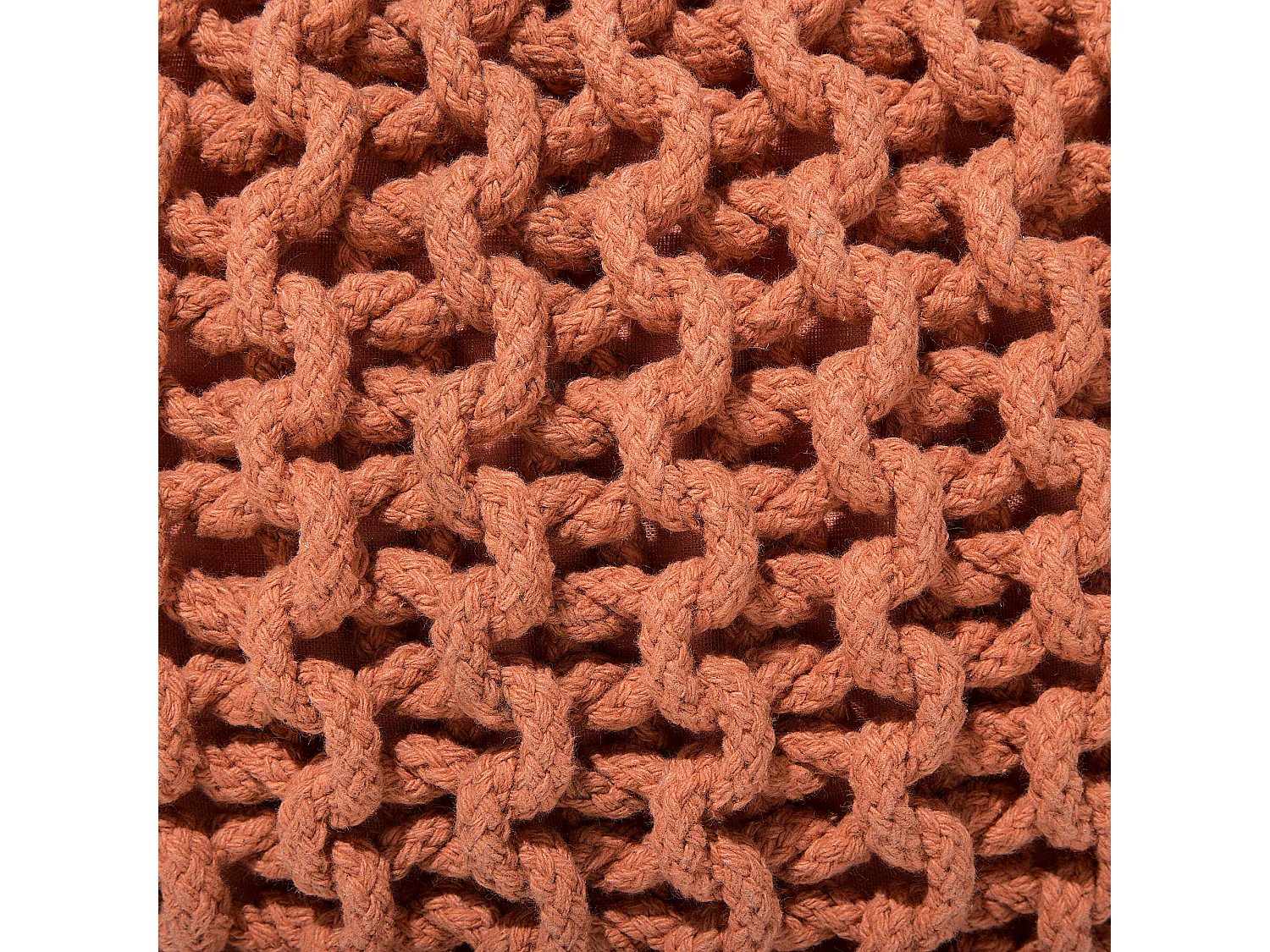 Pouf CONRAD Coton Cuivré