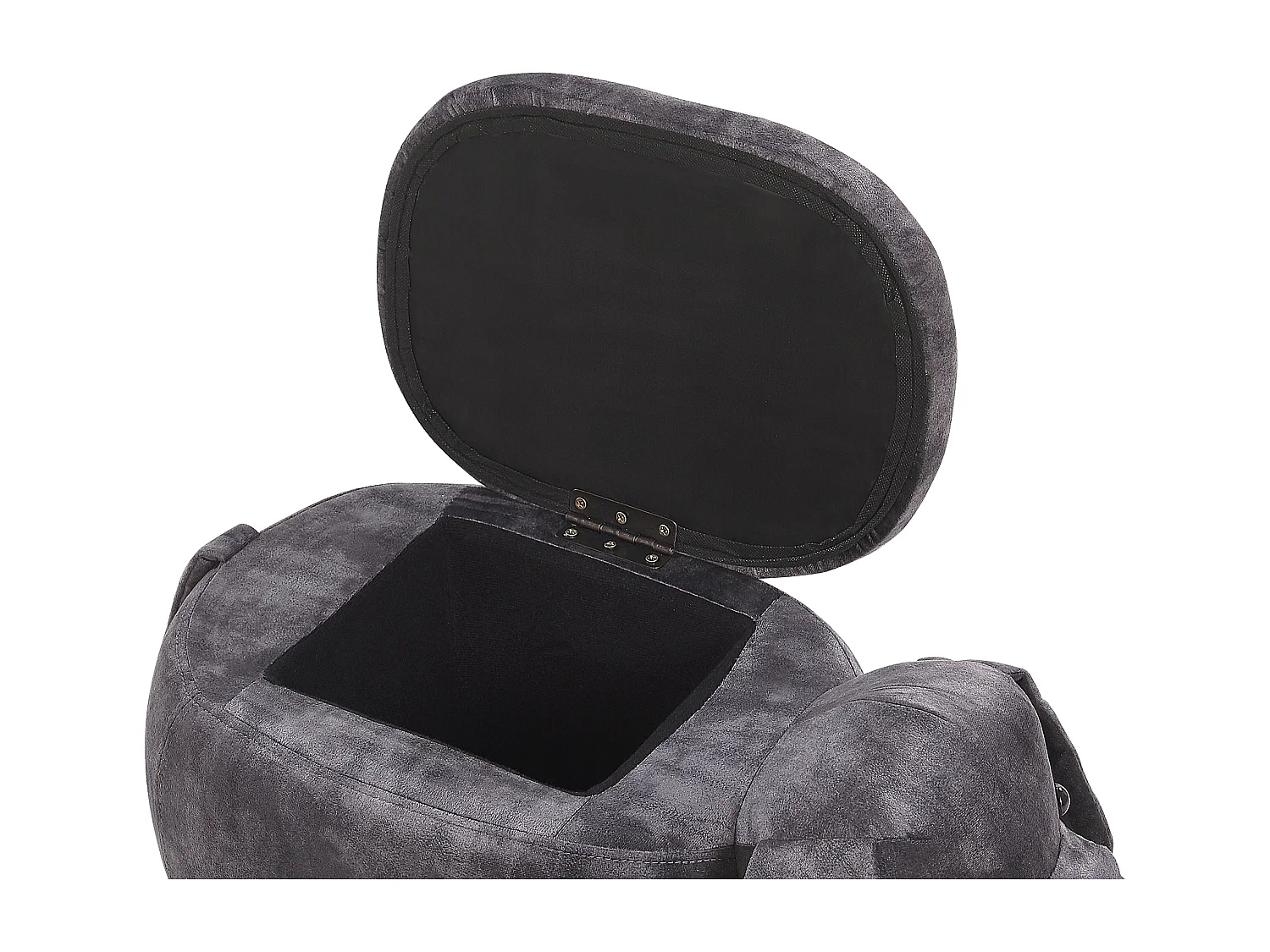 Pouf animaletto in velluto grigio DOGGY