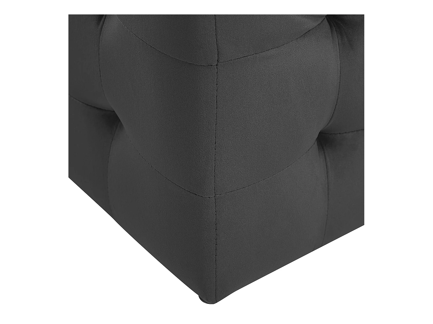 Repousa-pés com arrumação MICHIGAN Veludo Preto