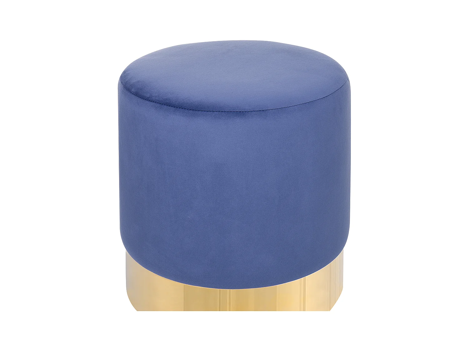 Poef SOPHIA Fluweel Marineblauw 39 cm 39 cm 40 cm