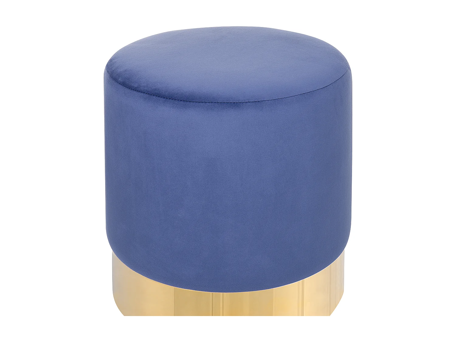 Poef SOPHIA Fluweel Marineblauw 39 cm 39 cm 40 cm