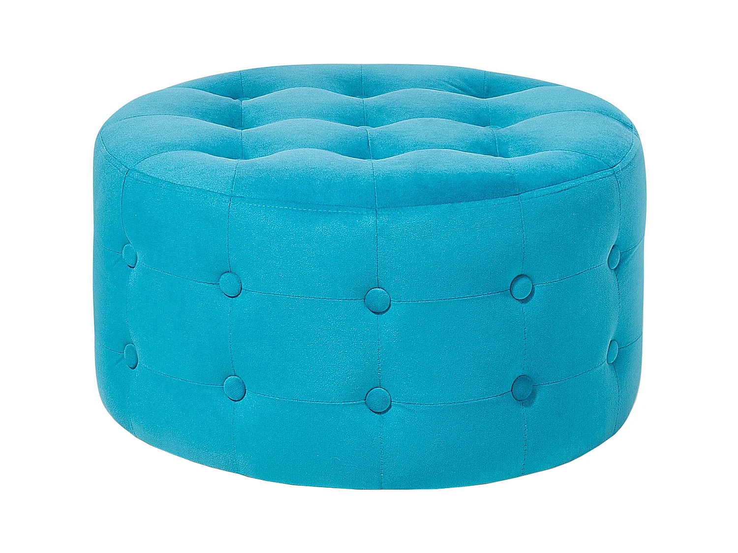 Pouf en velours bleu ciel ⌀ 55 cm TAMPA