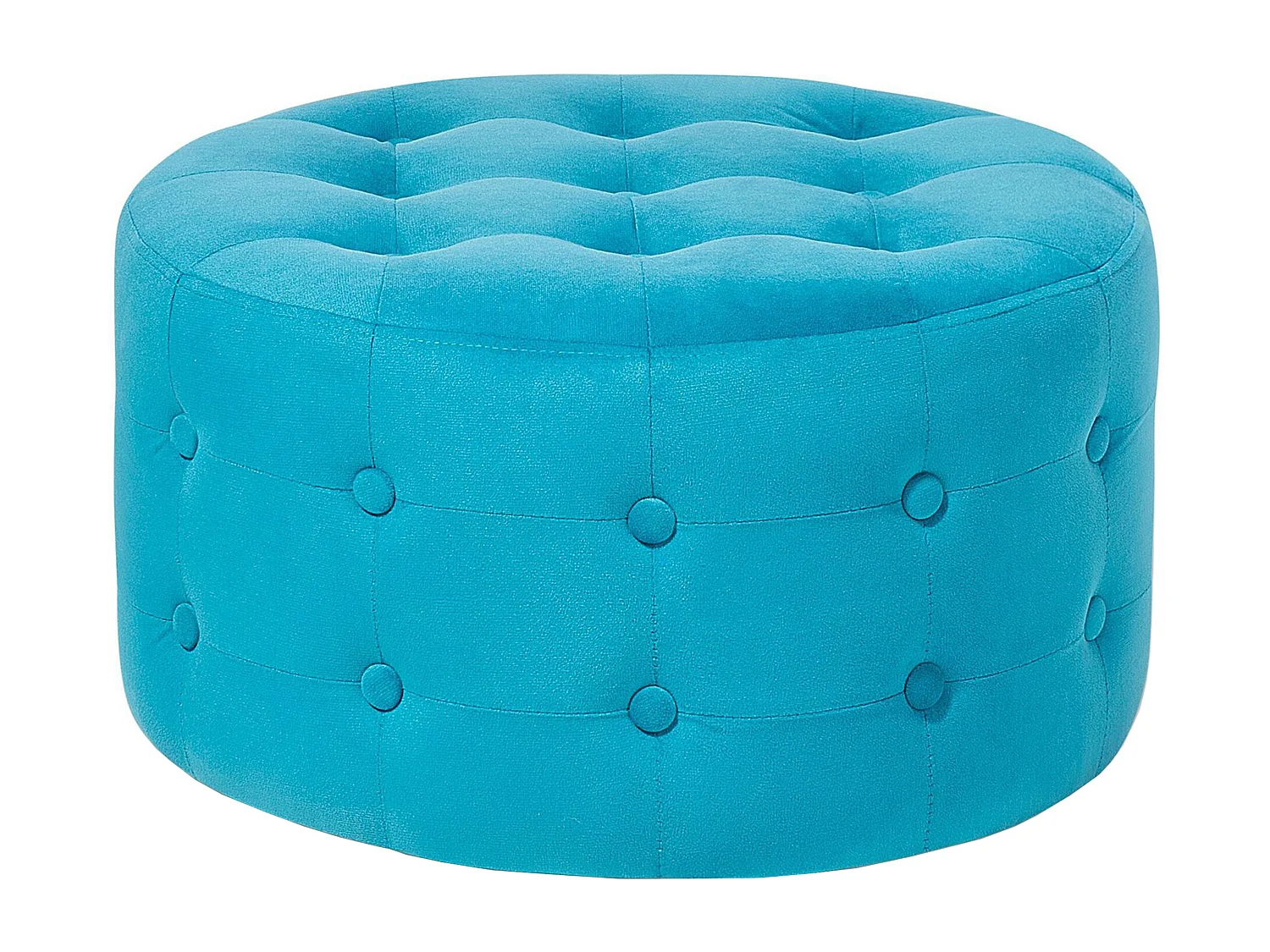Pouf en velours bleu ciel ⌀ 55 cm TAMPA