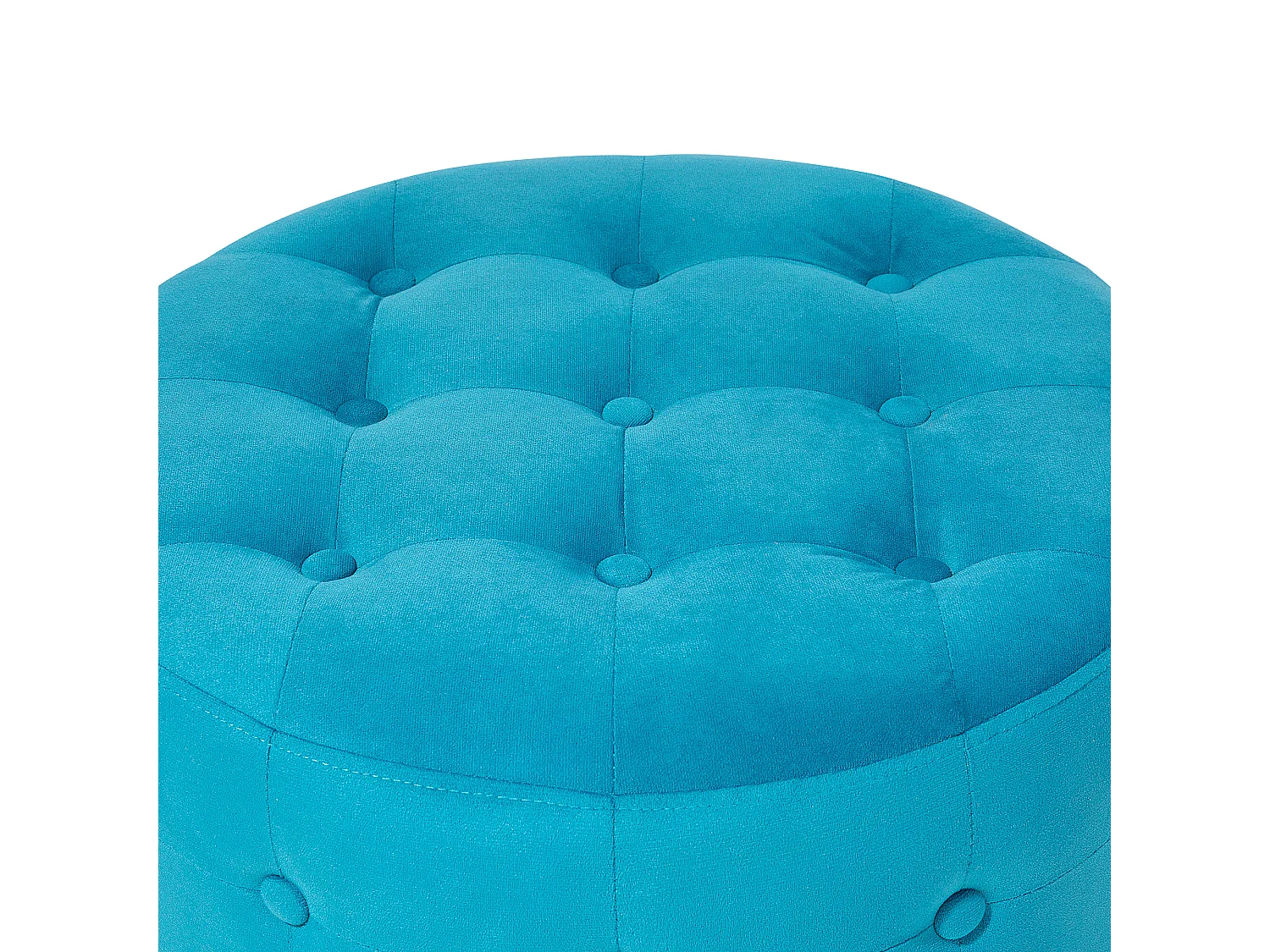 Pouf en velours bleu ciel ⌀ 55 cm TAMPA