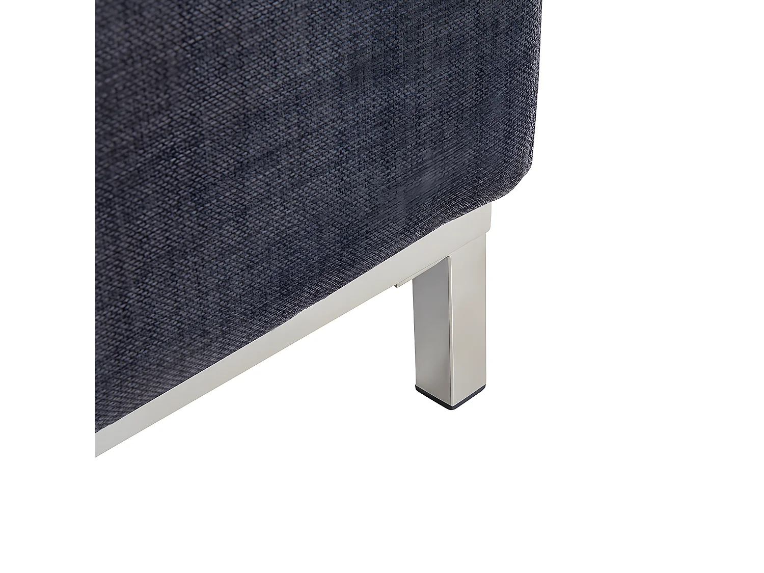 Ottoman OSLO Tissu Gris foncé