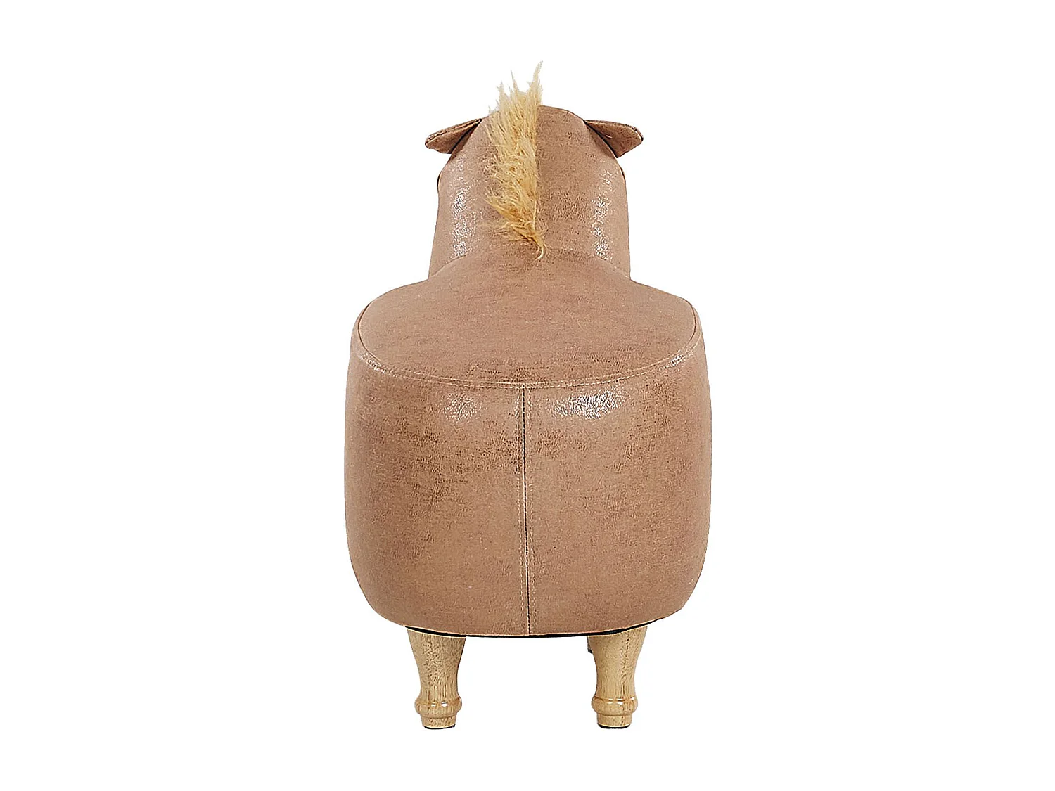 Tabouret animal HORSE Cuir PU Beige sable