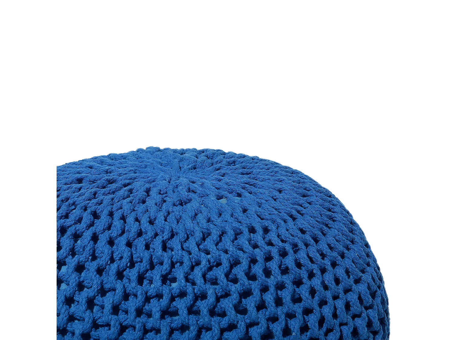 Pouf CONRAD Coton Bleu marine