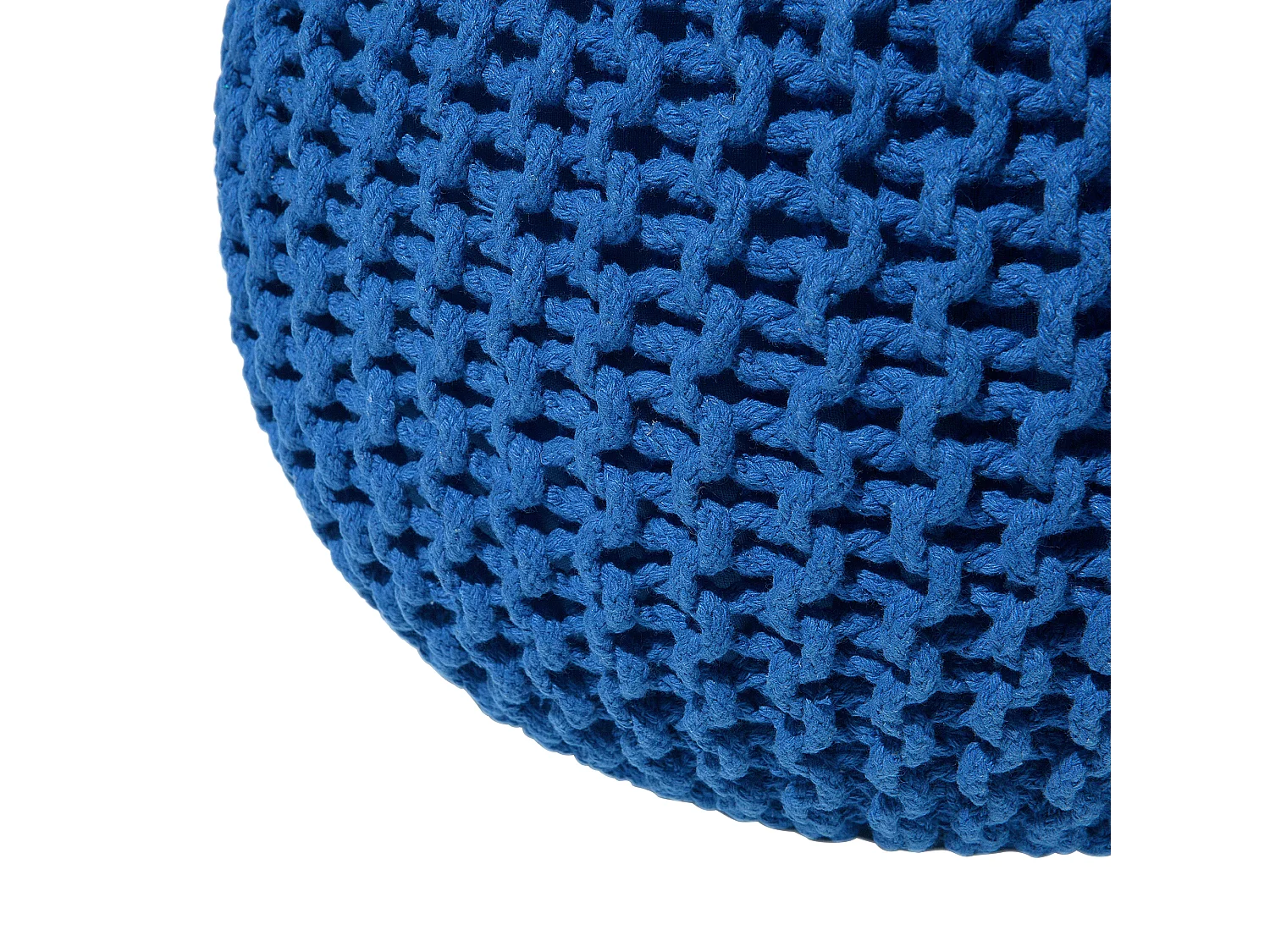 Pouf CONRAD Coton Bleu marine