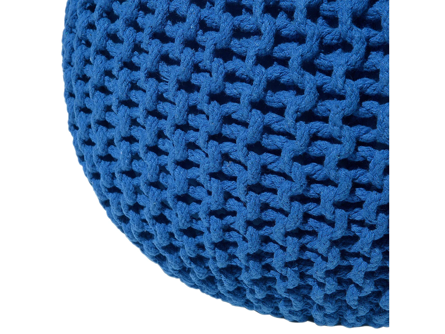 Pouf CONRAD Coton Bleu marine