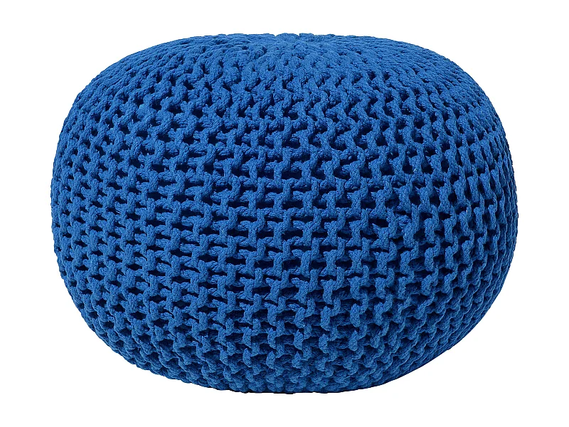 Pouf CONRAD Coton Bleu marine