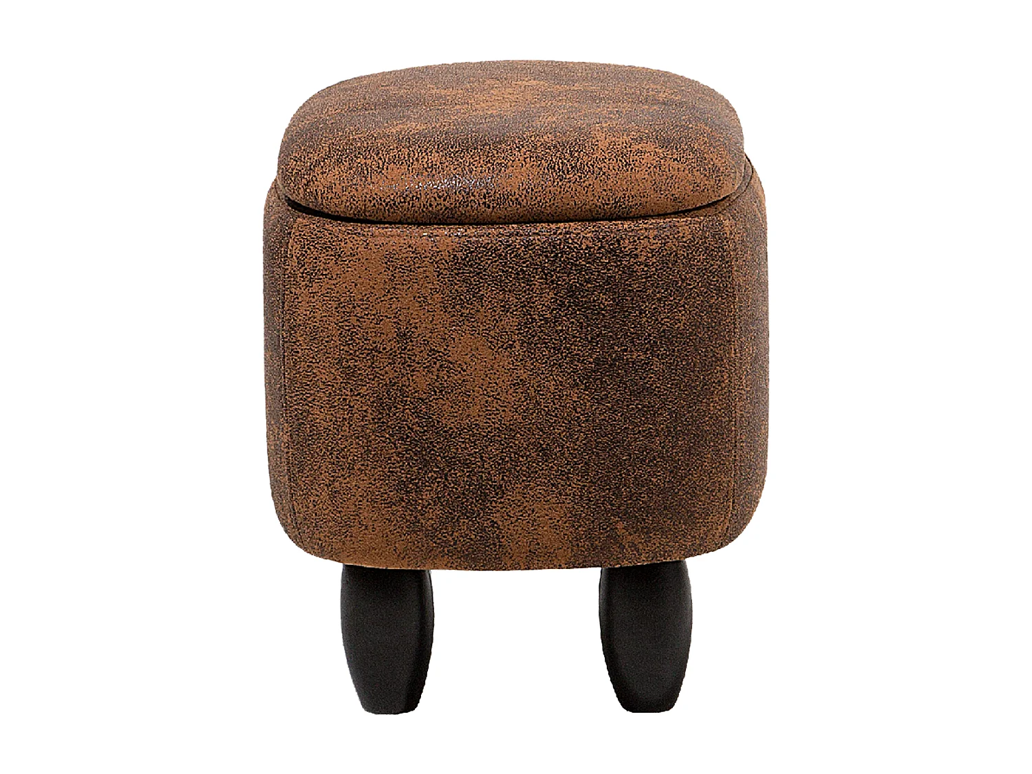 Tabouret de rangement animal HIPPO Cuir PU Marron