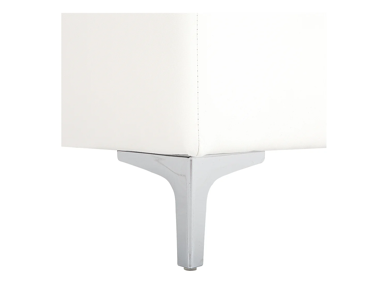 Otomana ABERDEEN Piel sintética Blanco