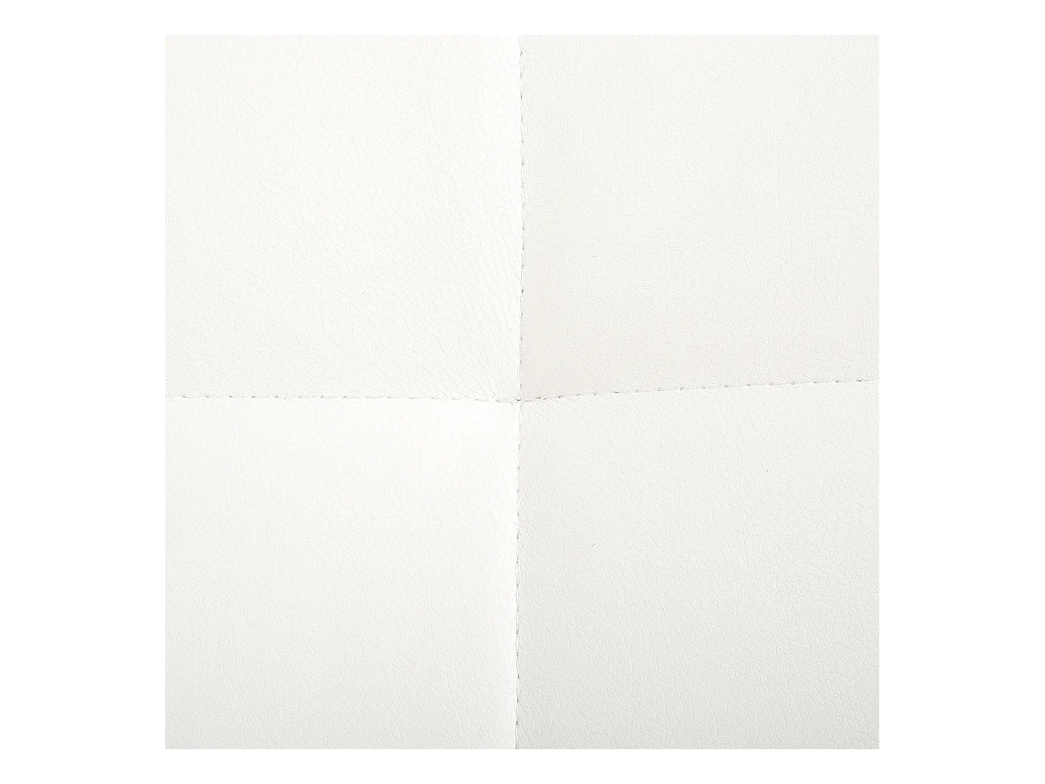 Otomana ABERDEEN Piel sintética Blanco