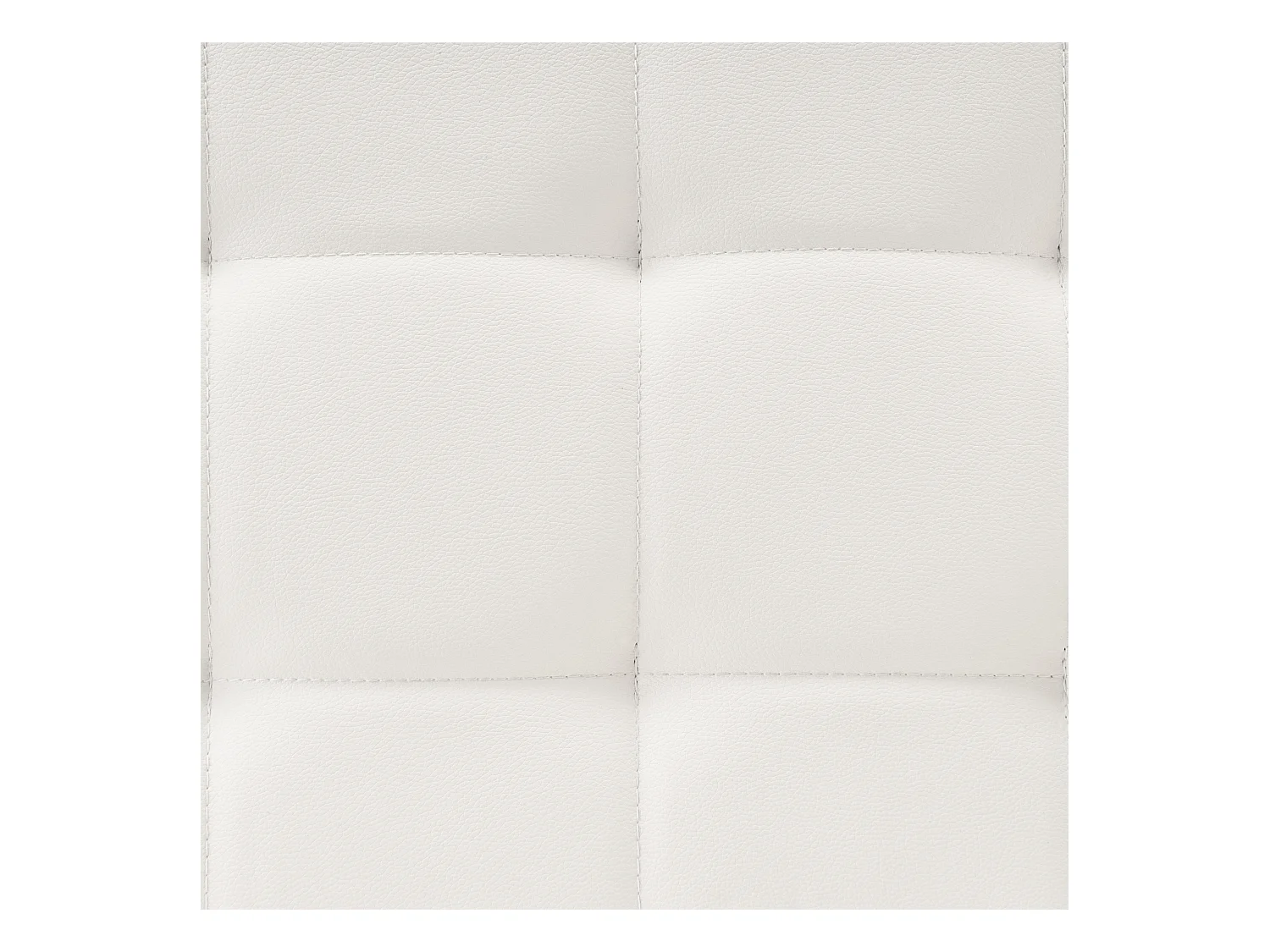 Otomana ABERDEEN Piel sintética Blanco