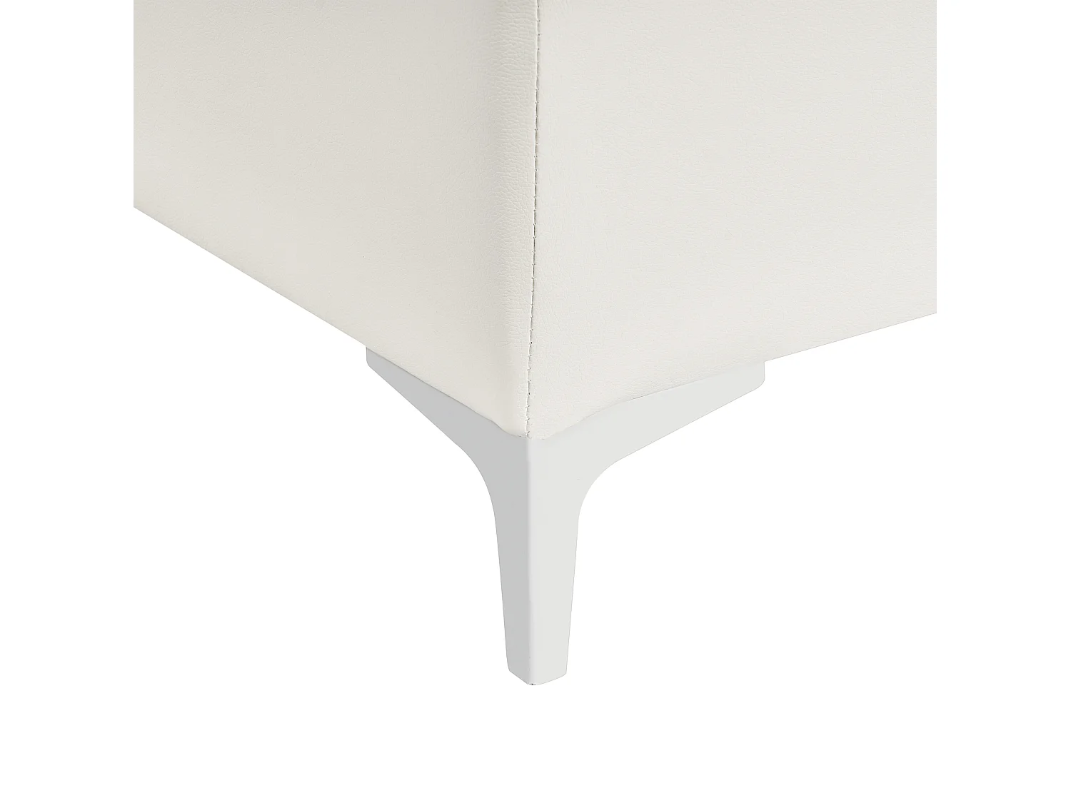 Ottomana ABERDEEN Pelle sintetica Bianco