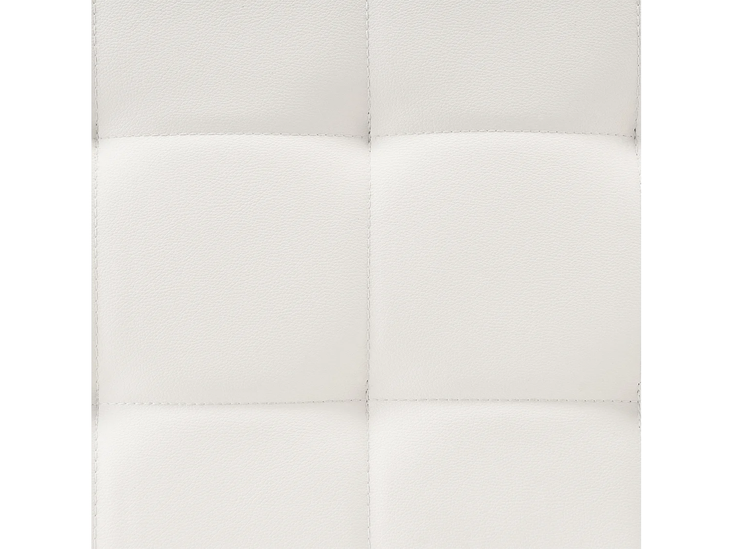 Otomana ABERDEEN Piel sintética Blanco