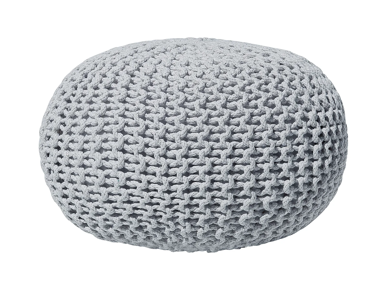 Pouf CONRAD Coton Gris clair