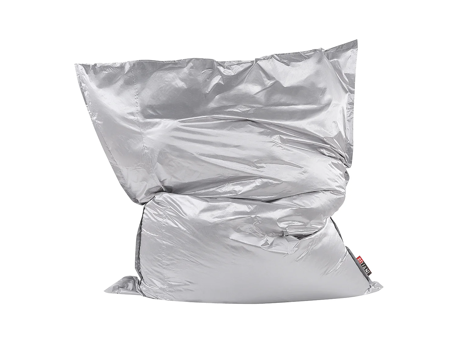 Praktisches, lustiges Sitzkissen Polsterbezug EPS Kugel 180x230 cm silber Fuzzy