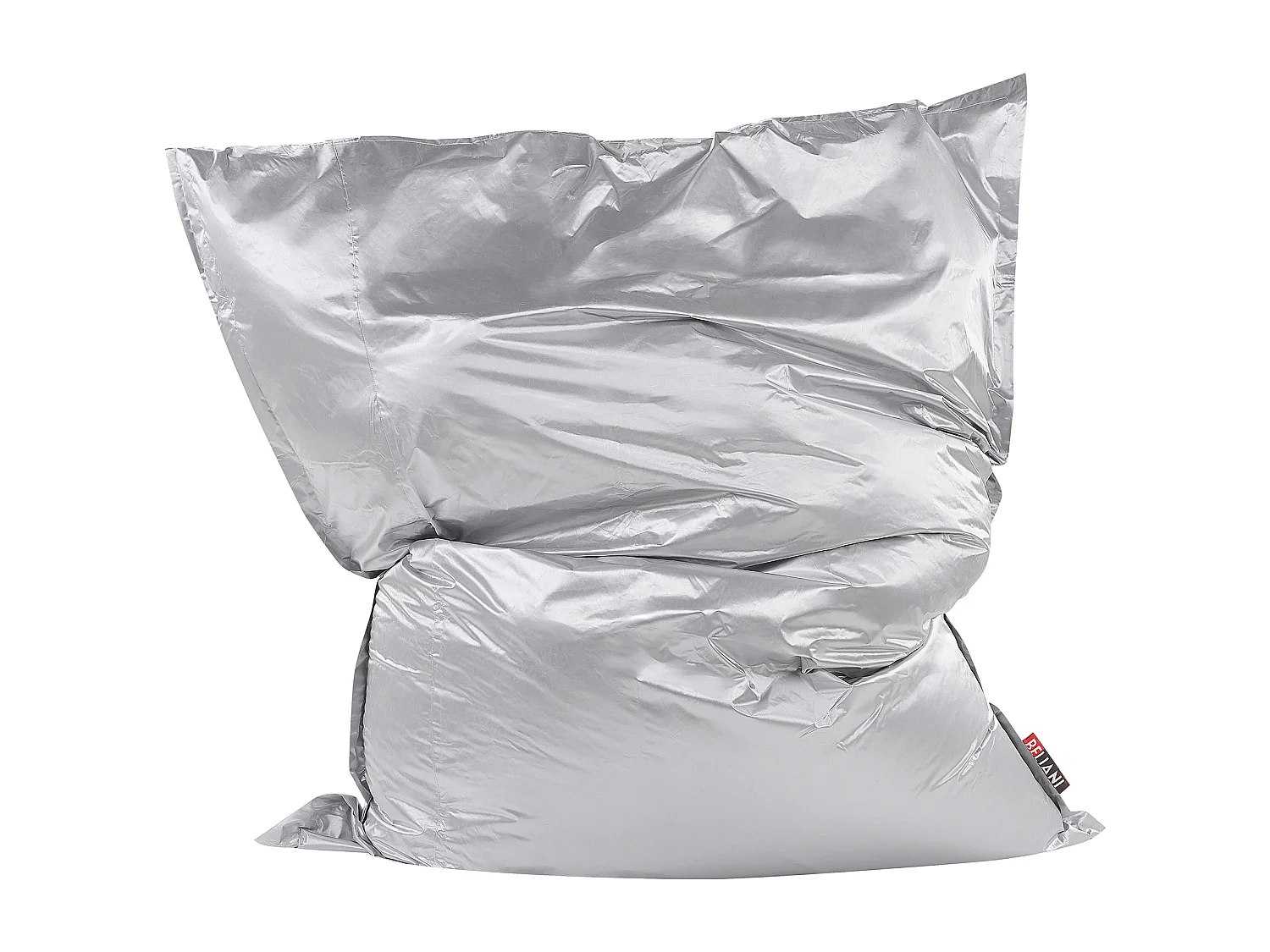 Praktisches, lustiges Sitzkissen Polsterbezug EPS Kugel 180x230 cm silber Fuzzy